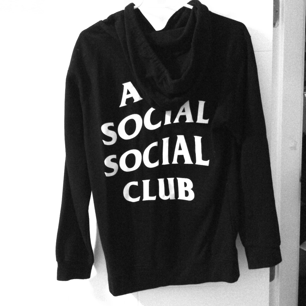 Anti social social hoodie